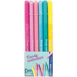 TRATTO PEN CANDY COLLECTION ASTUCCIO 6 COLORI 05627