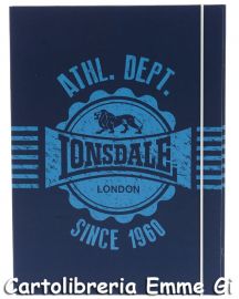 CARTELLINA C/ELASTICO LONSDALE LION 38384 BLU