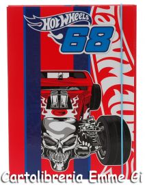 CARTELLINA C/ELASTICO HOT WHEELS 38248 ROSSO