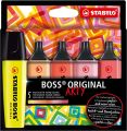 EVIDENZIATORI STABILO BOSS ARTY 5PZ WARM COLORS 57772